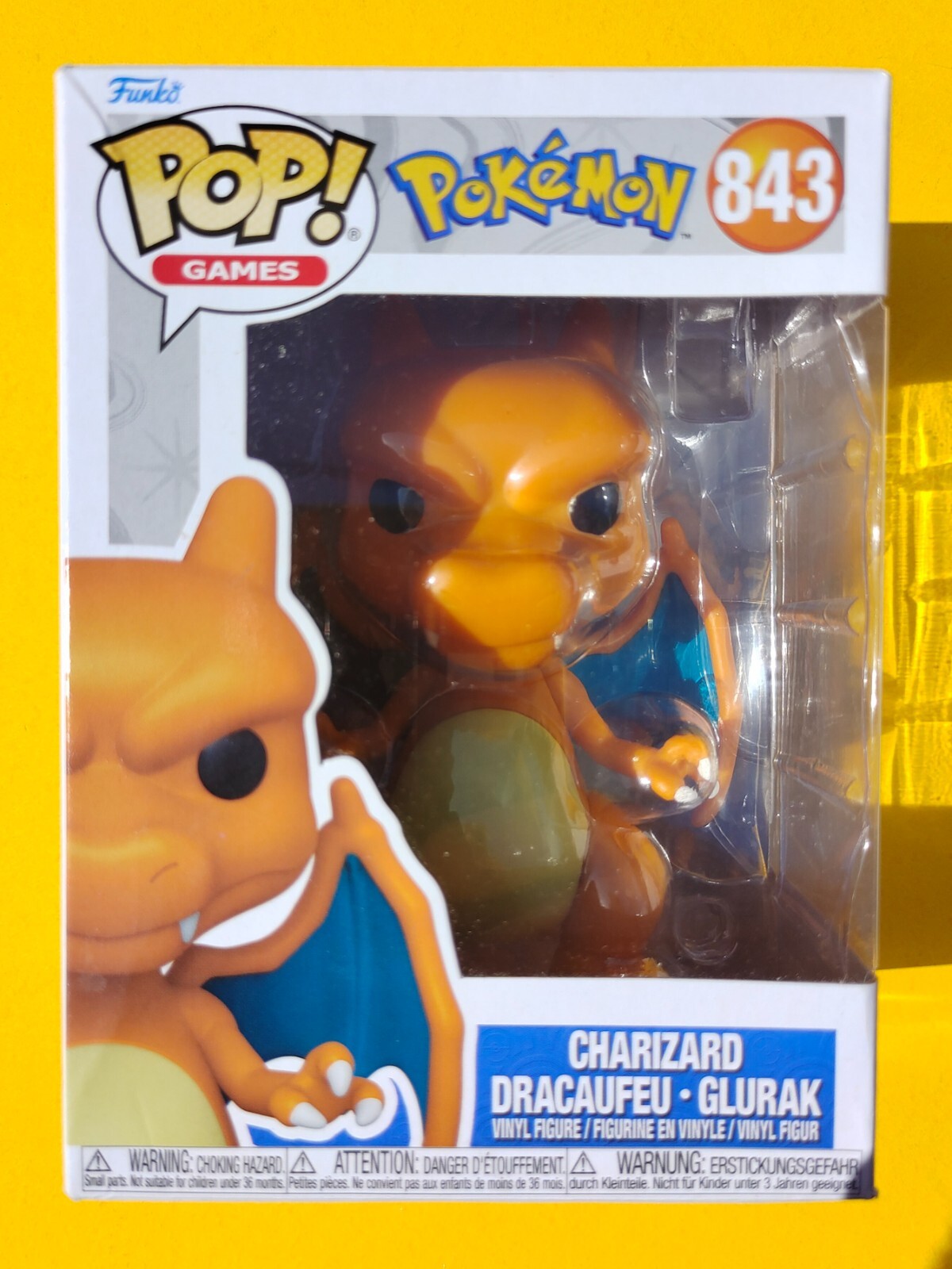 Pokémon Funko Pop Charizard Pokémon Pop Games Figure #843 Nuovo con scatola