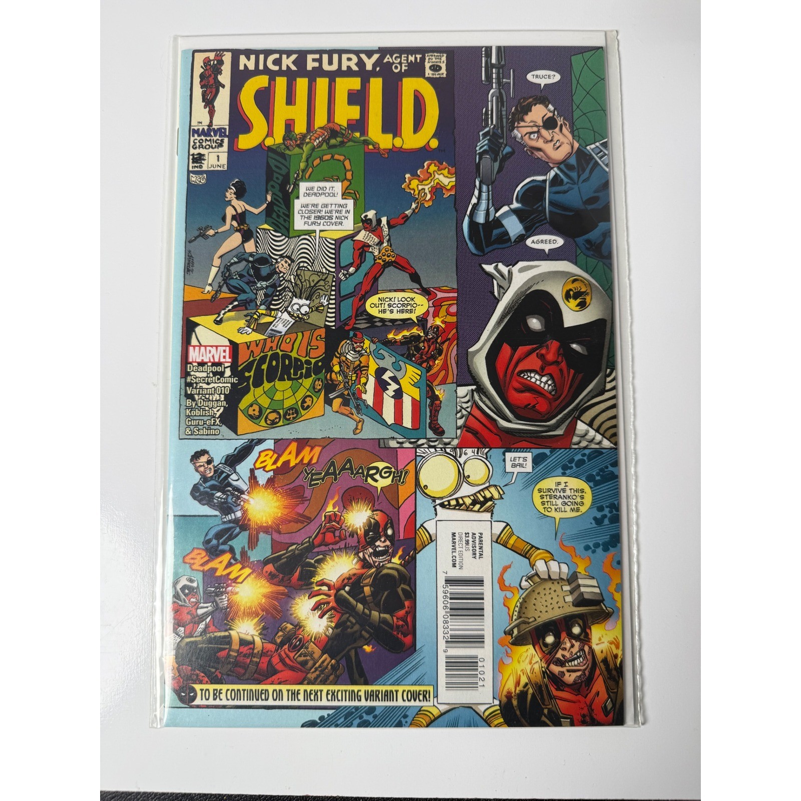 Deadpool variante fumetto segreto Nick Fury agente dello scudo 1 Marvel Comics 2014