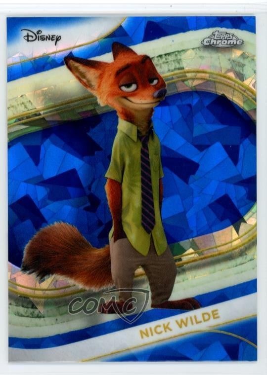 2025 Topps Chrome Disney Sapphire Nick Wilde #167 1sj2