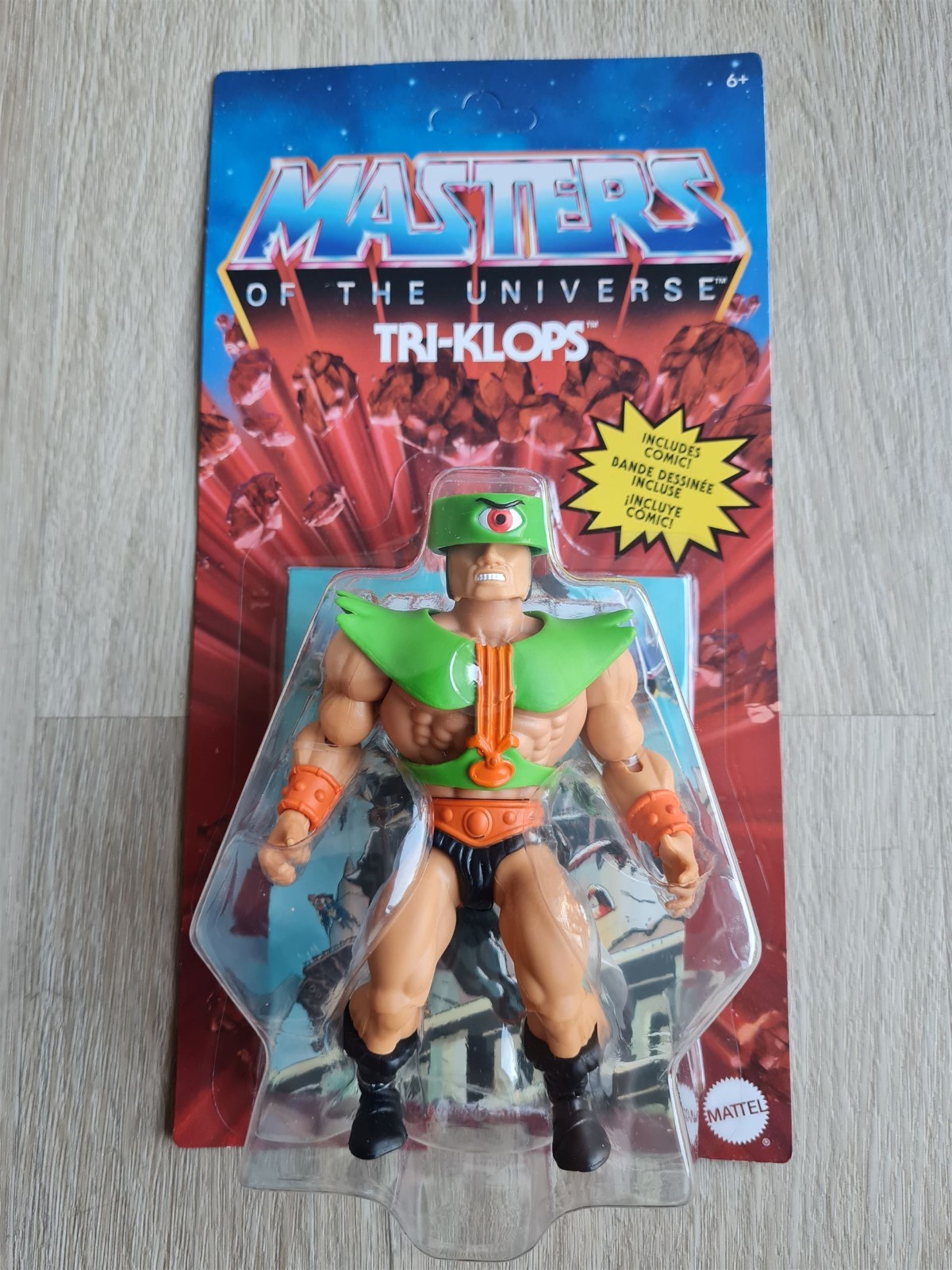 Masters of the Universe MOTU Origins He-Man personaggio IMBALLO ORIGINALE Tri-Klops TriKlops