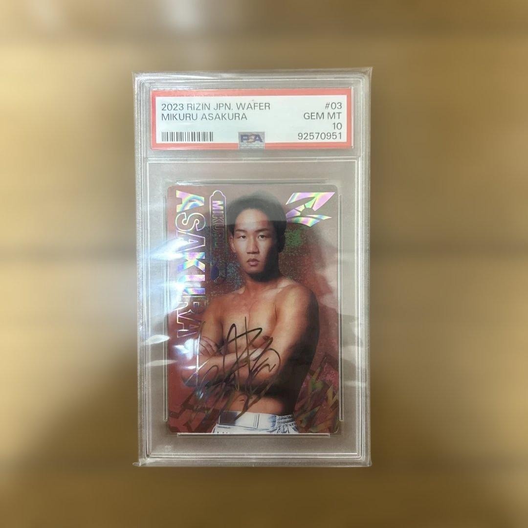 Carta wafer PSA GEM MT 10 Mirai Asakura 2023 RIZIN #03