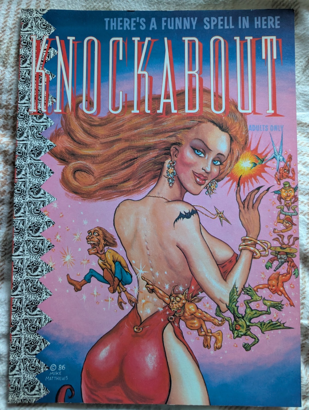 KNOCKABOUT #13, 1987, 1ST PRINT, HUNT EMERSON, MIKE MATTHEWS, UK UNDERGROUND 