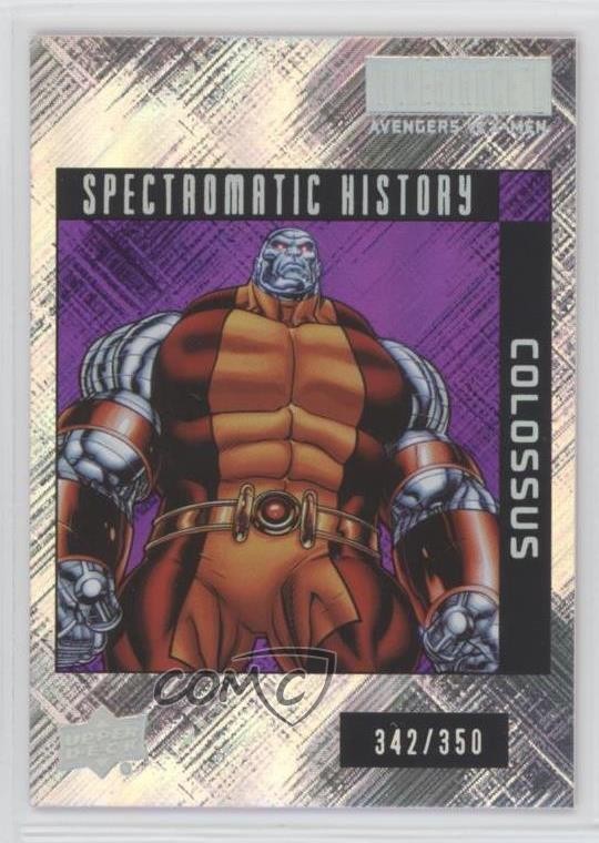 2023 Allegiance Avengers vs X-Men Spectromatic History Purple /350 Colossus 4et