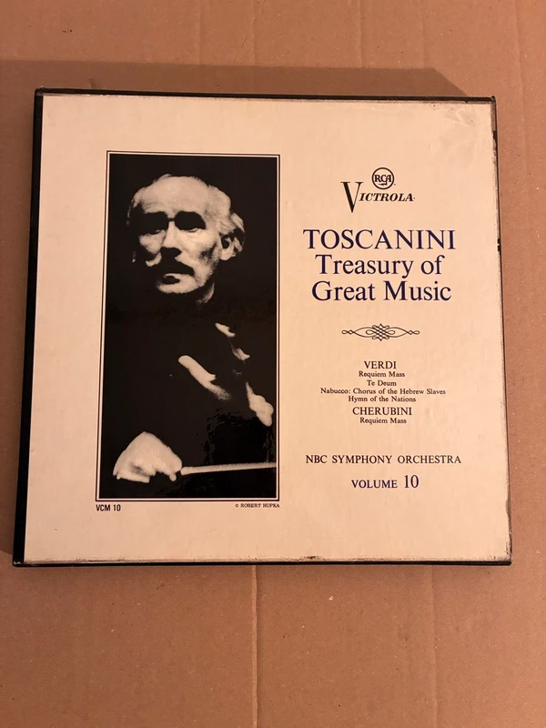 Coffret vinyle Toscanini Treasury Vol 10 Verdi Cherubini RCA