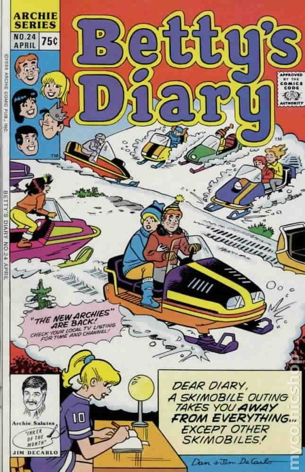 Diario di Betty #24 VF- 7.5 1989 Immagine Stock