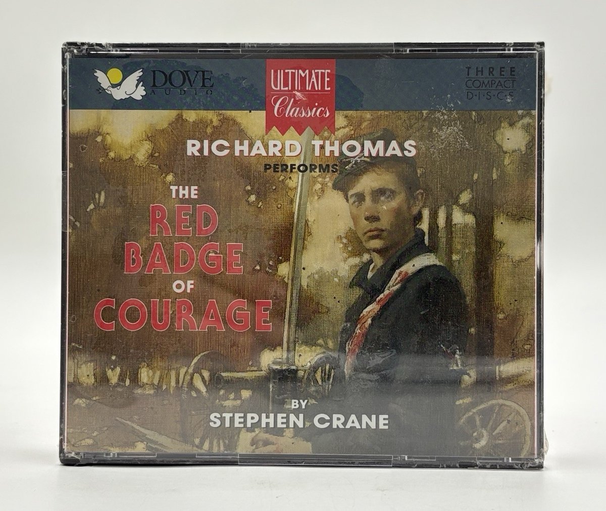 The Red Badge Of Courage 3-Disc Abridged Audiobook CD *New* Stephen Crane Dove