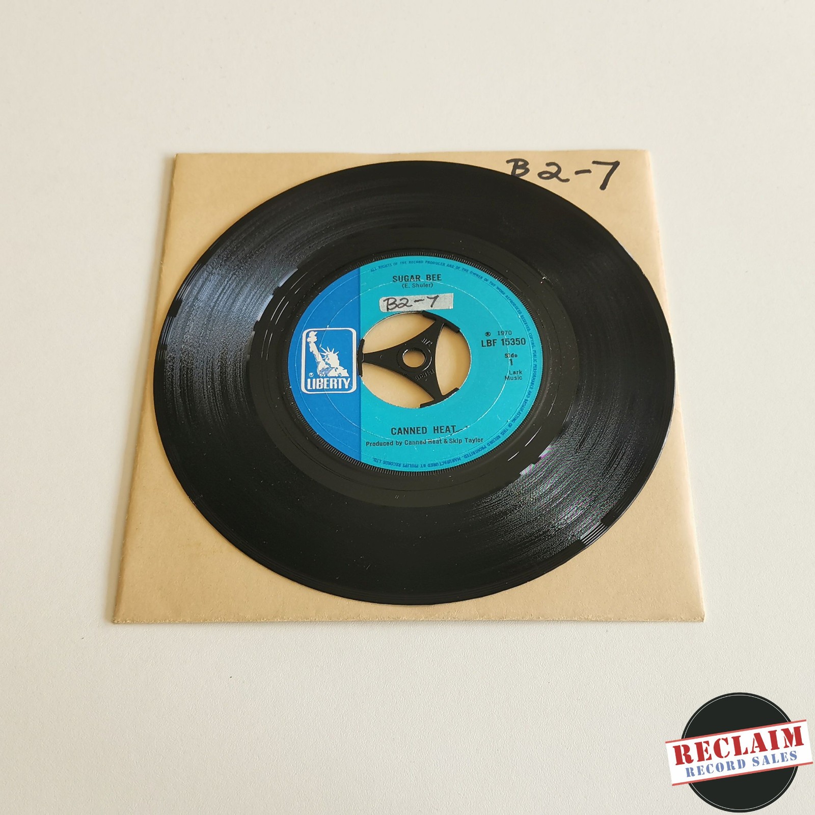 canned heat - sugar bee 7" vinyl record VG