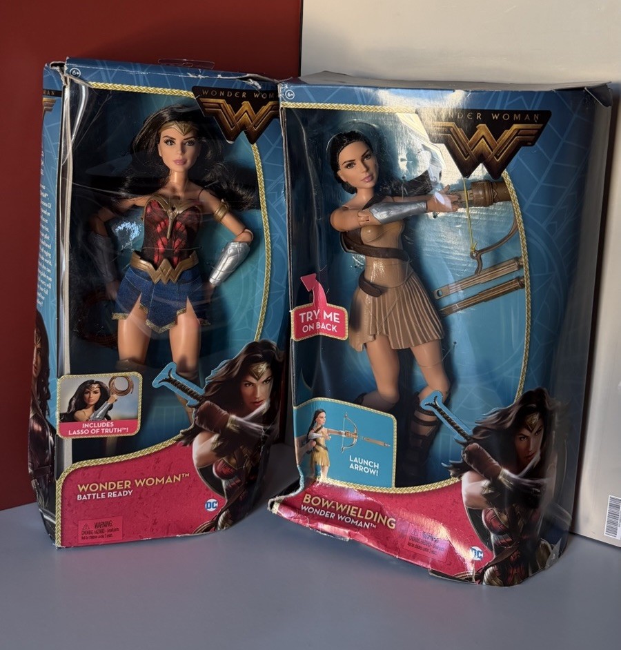 Mattel Wonder Woman Bow Wielding Doll and Wonder Woman Action Figure DC Comics 
