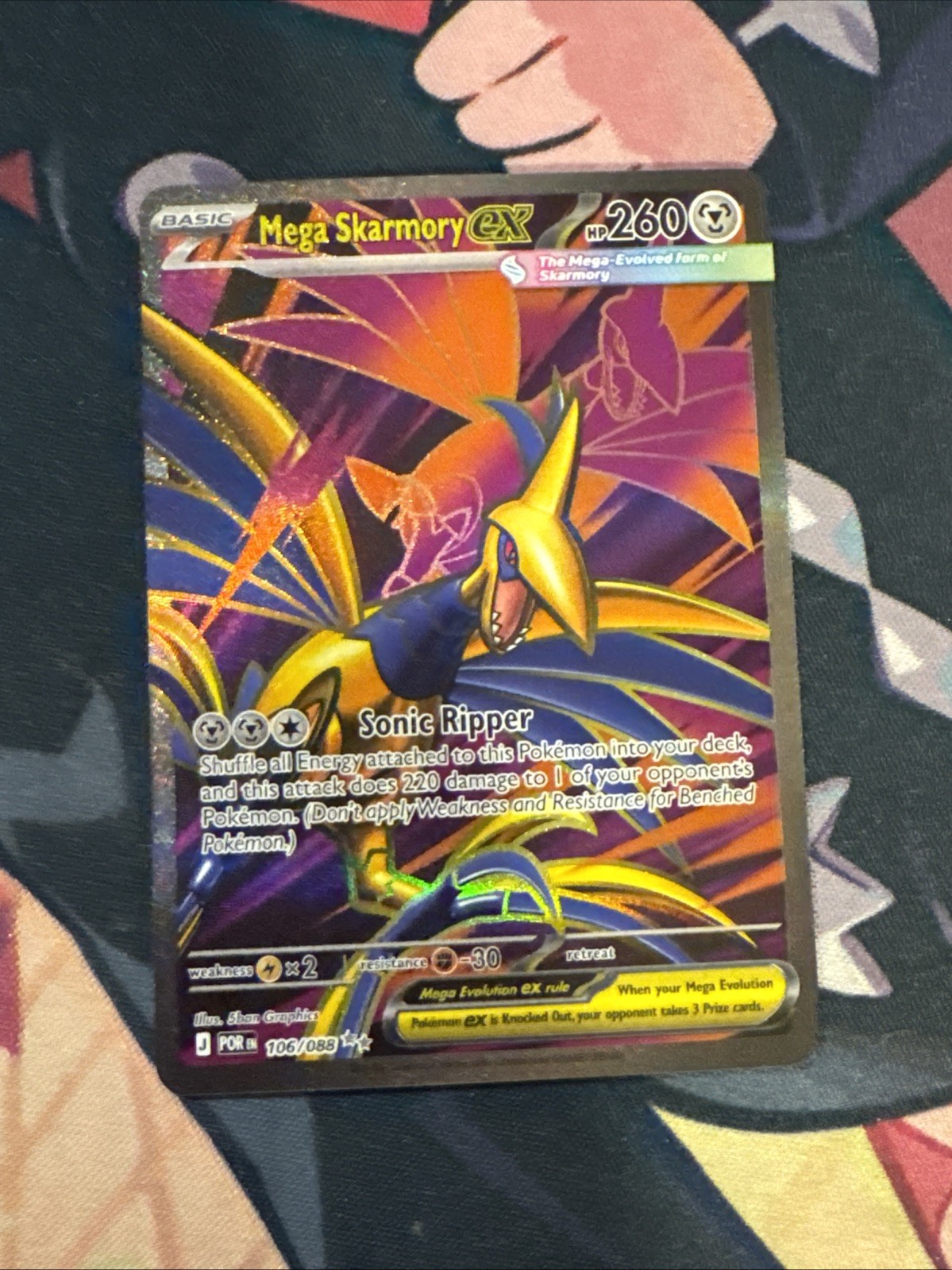 Mega Skarmory ex 106/088 Ultra Rare Perfect Order Pokemon Holo Near Mint
