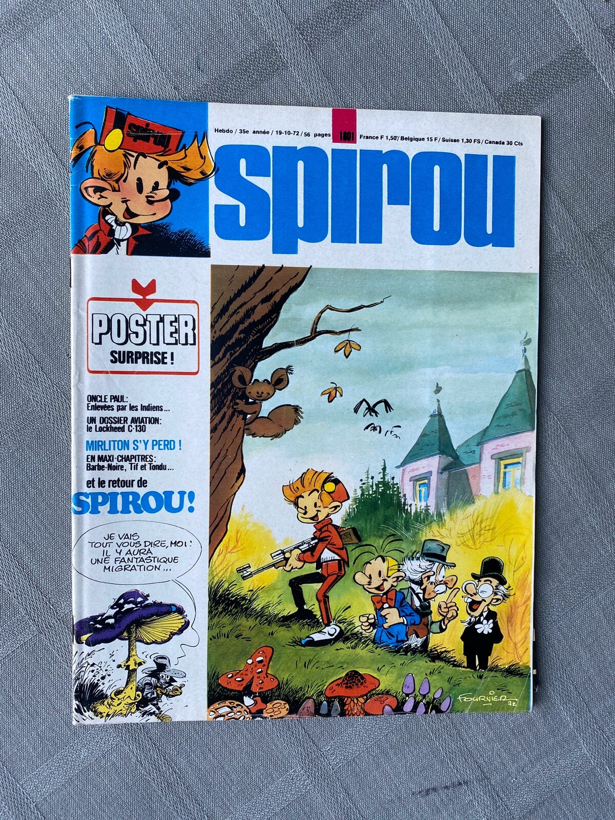 Hebdo Spirou N°1801 Buon Stato Completo Del Supplemento Poster Surprise