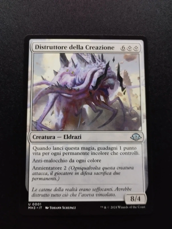 Magic the gathering mtg distruttore della creazione eldrazi