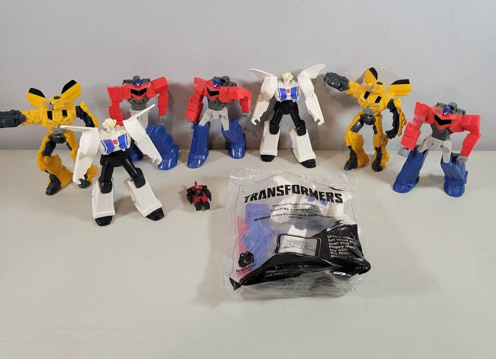 Lotto giocattoli Transformers Optimus Prime & Bumblebee minifigure variante bianca 