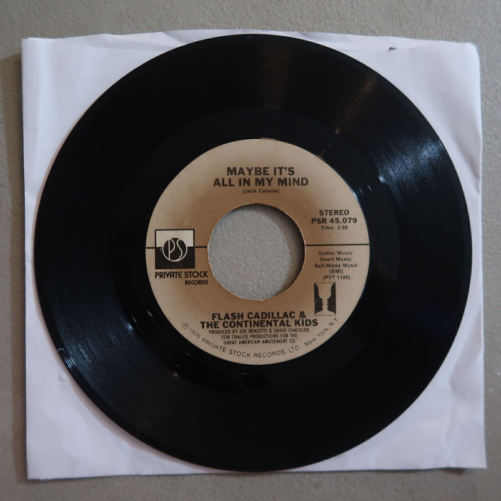 Flash Cadillac & The Continental Kids Did You Vinyl 45 Private Stock VG 6-128