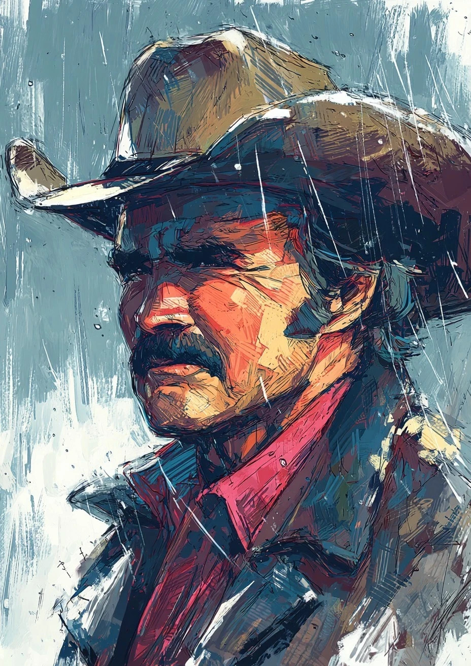 Burt Reynolds Art Card 1/1 PaintOholic firmata UNICA NEL SUO GENERE - #12