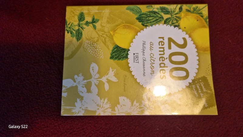 Livre  200 recette remèdes au citron