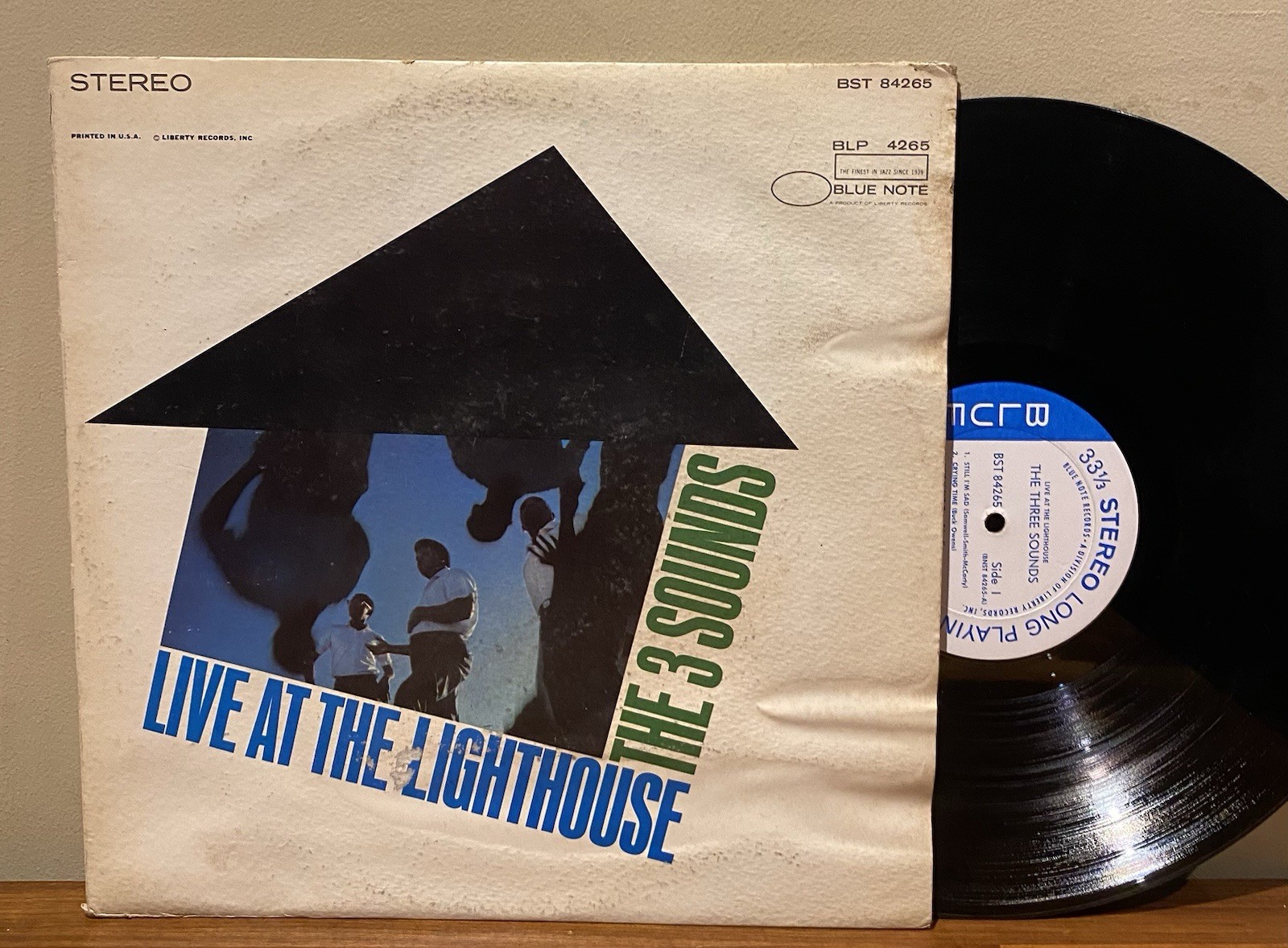 THE THREE 3 SOUNDS~Live At The Lighthouse LP~Blue note~Van Gelder~BST 4265 VG
