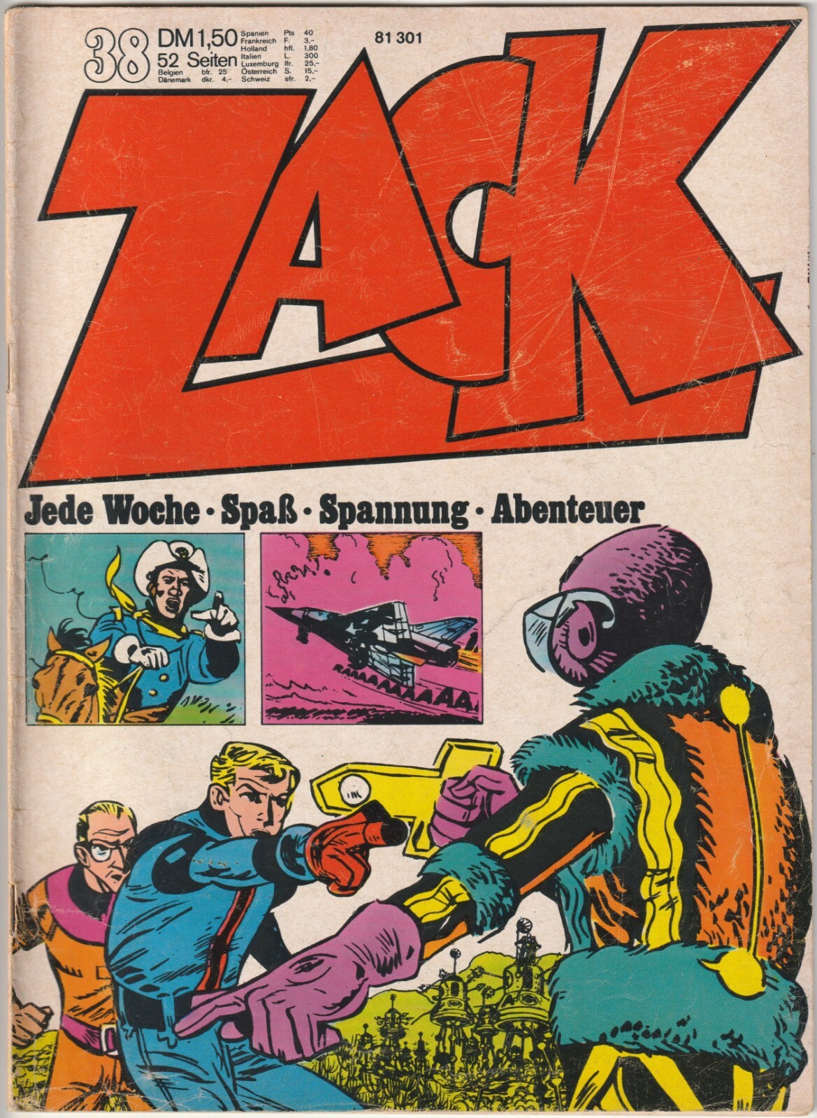 ✪ ZACK #38/1972, Corallo Editore COMICHEFT Z2