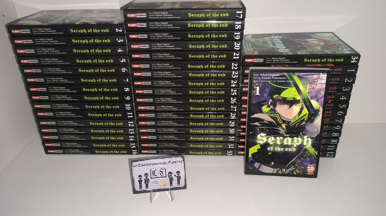 SERAPH OF THE END 1/32 PRIMA EDIZ + GUREN ICHINOSE CATASTROPHE SIXTEEN COMPLETA
