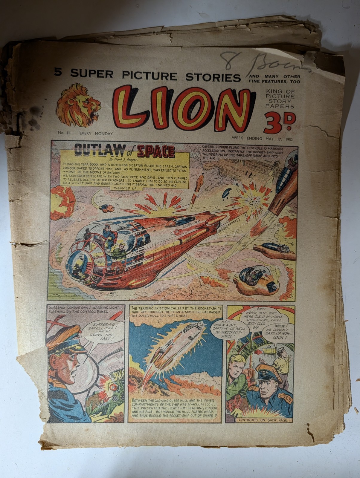 Lion Comic No 13, May 17th 1952, Amalgamated Press/Fleetway Publishing