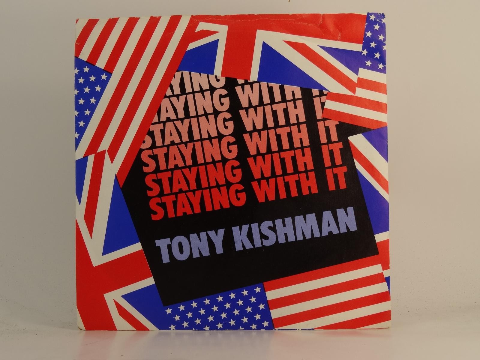 TONY KISHMAN STAYING WITH IT (77) 2 Track 7" Single plus Picture Sleeve RCS