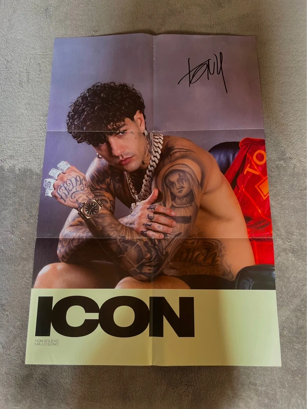 Poster Tony Effe “Icon” con autografo