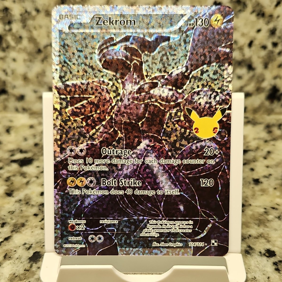 The Pokémon Company Zekrom 114/114 Celebrazioni Collezione Classica Holo EN 130HP