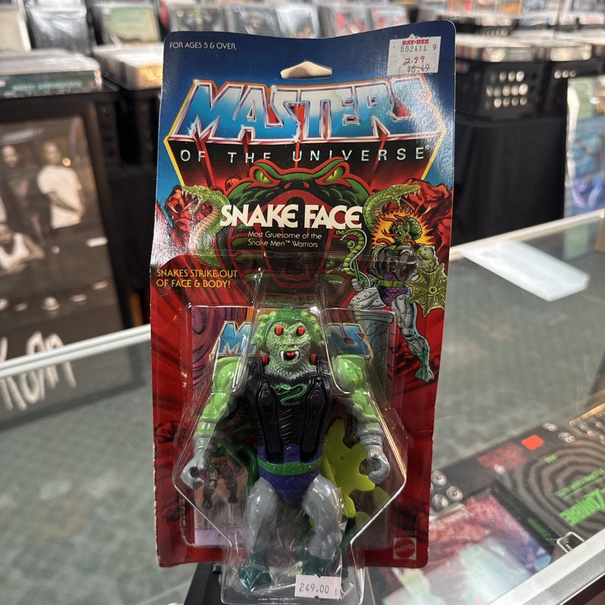 Modellino Mattel Snake Face MOTU 1986 Masters of the Universe MOC NUOVO