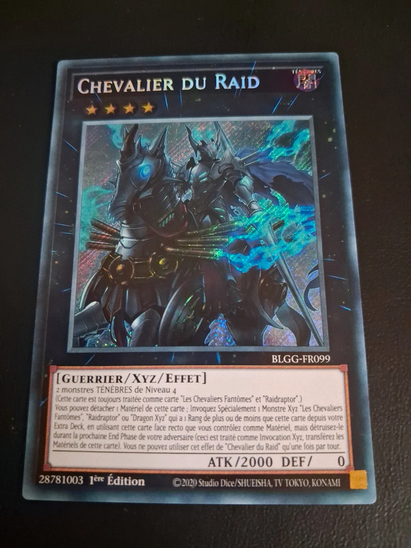 Carte yu-gi-oh Chevalier du raid BLGG-FR099