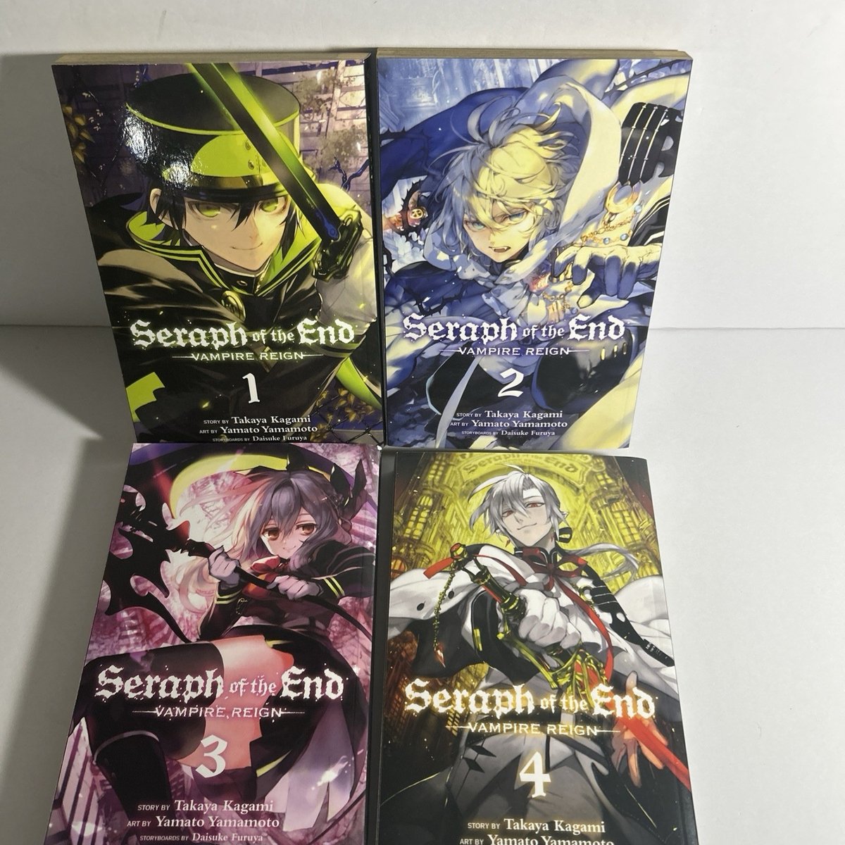Lotto manga inglese Seraph of the End Vampire Reign 1-4 Kagami Yamamoto