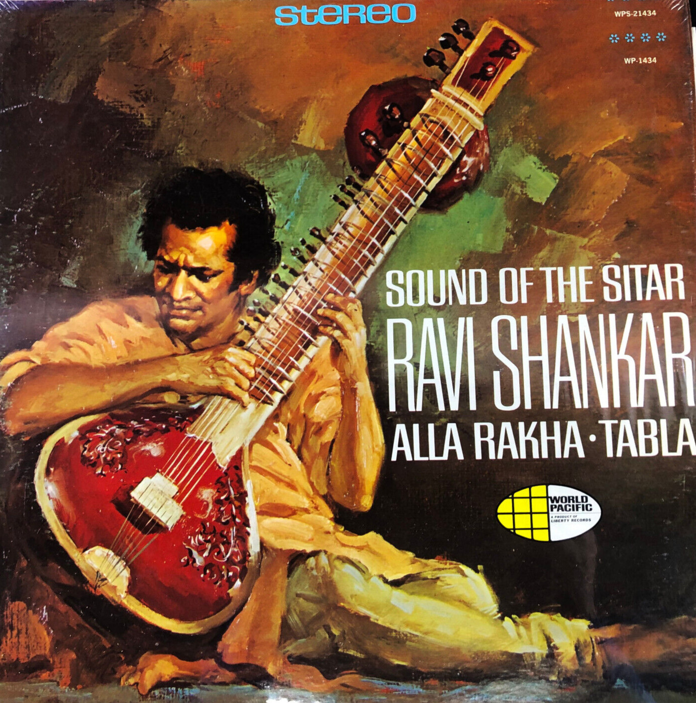 12'' LP Ravi Shankar / Alla Rakha ‎– Sound Of The Sitar - 1967 US World Pacific