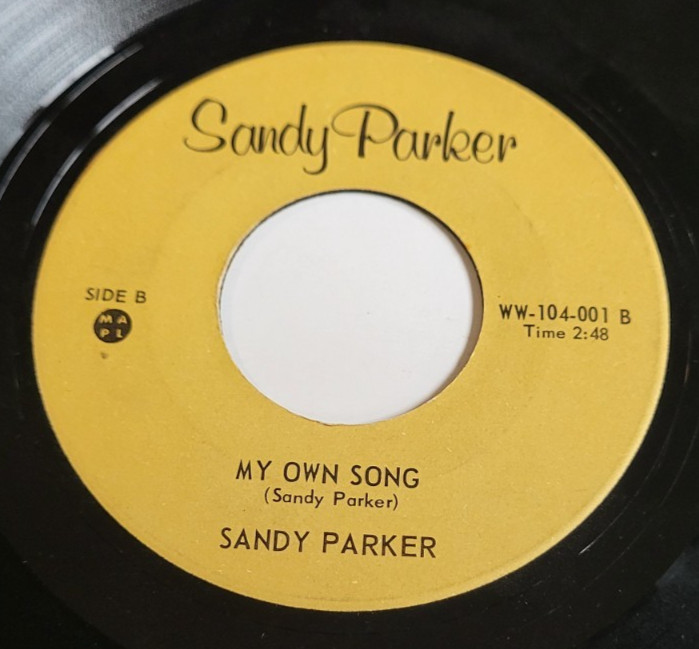 Sandy Parker - God Loves Little Children / My Own Song 45 RPM Record 7"