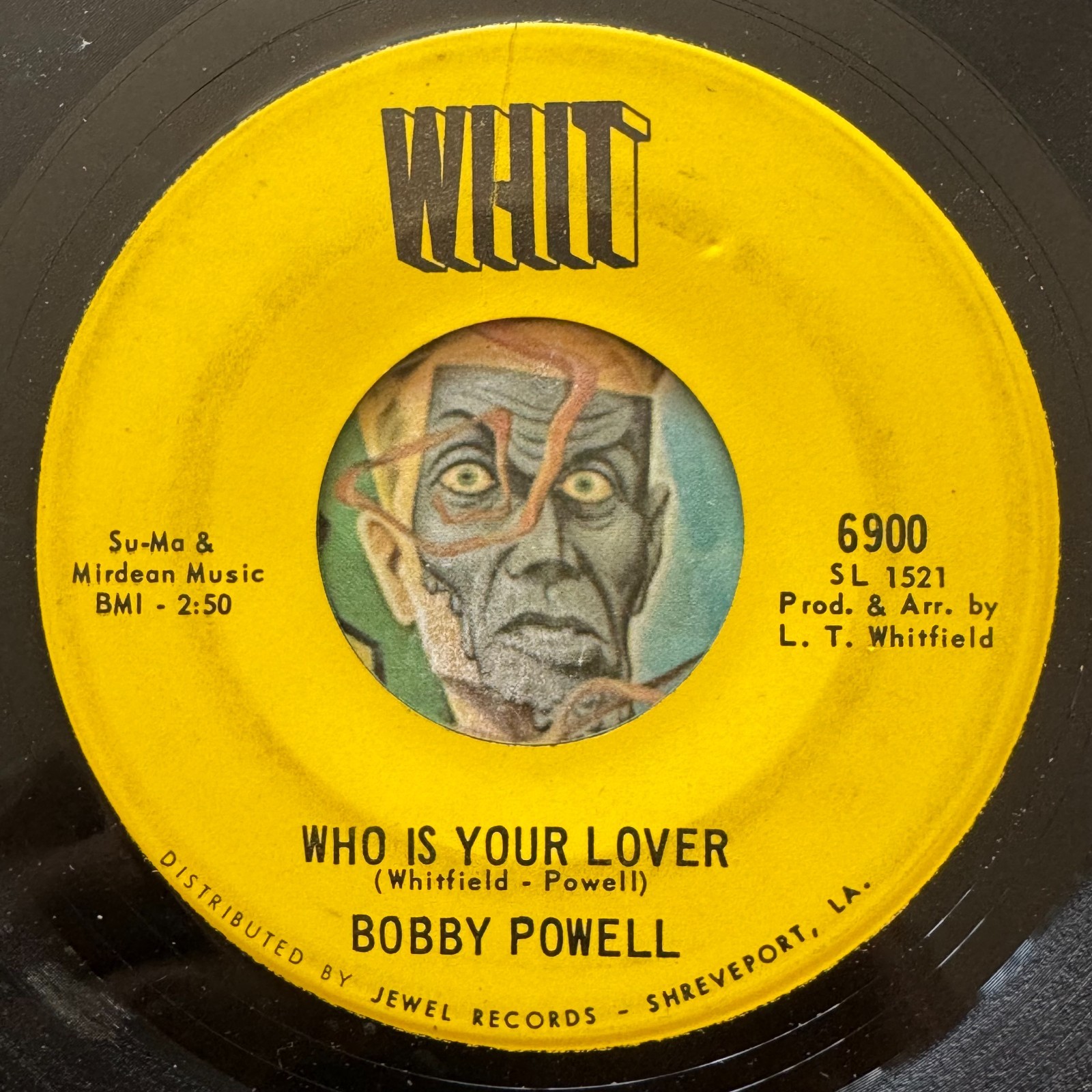HEAR Bobby Powell 45 Who Is Your Lover / I'm Not Going To Cry WHIT R&B soul