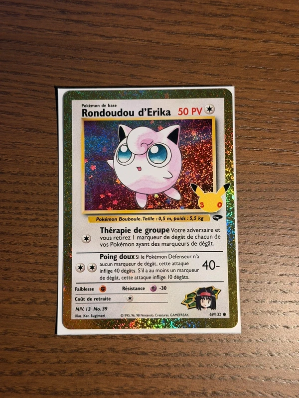 Rondoudou D’erika 69/132 30 ans Pokémon (FR)