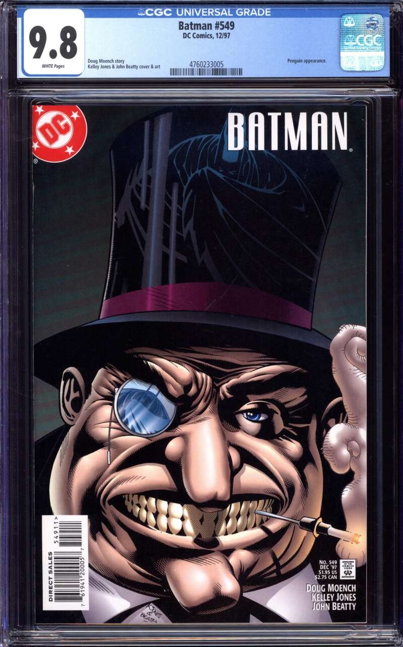 BATMAN #549 CGC 9.8 WHITE PAGES // DC COMICS 1997