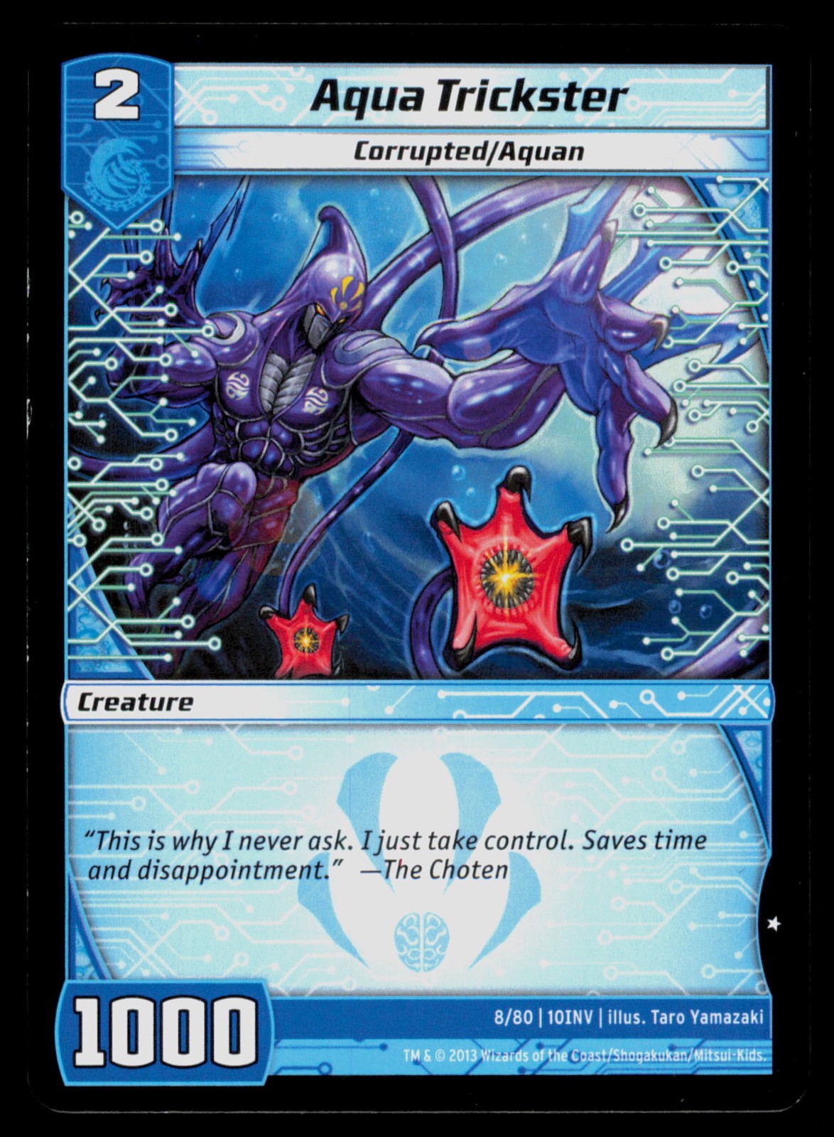 Carta collezionabile Aqua Trickster 8/80 Kaijudo TC