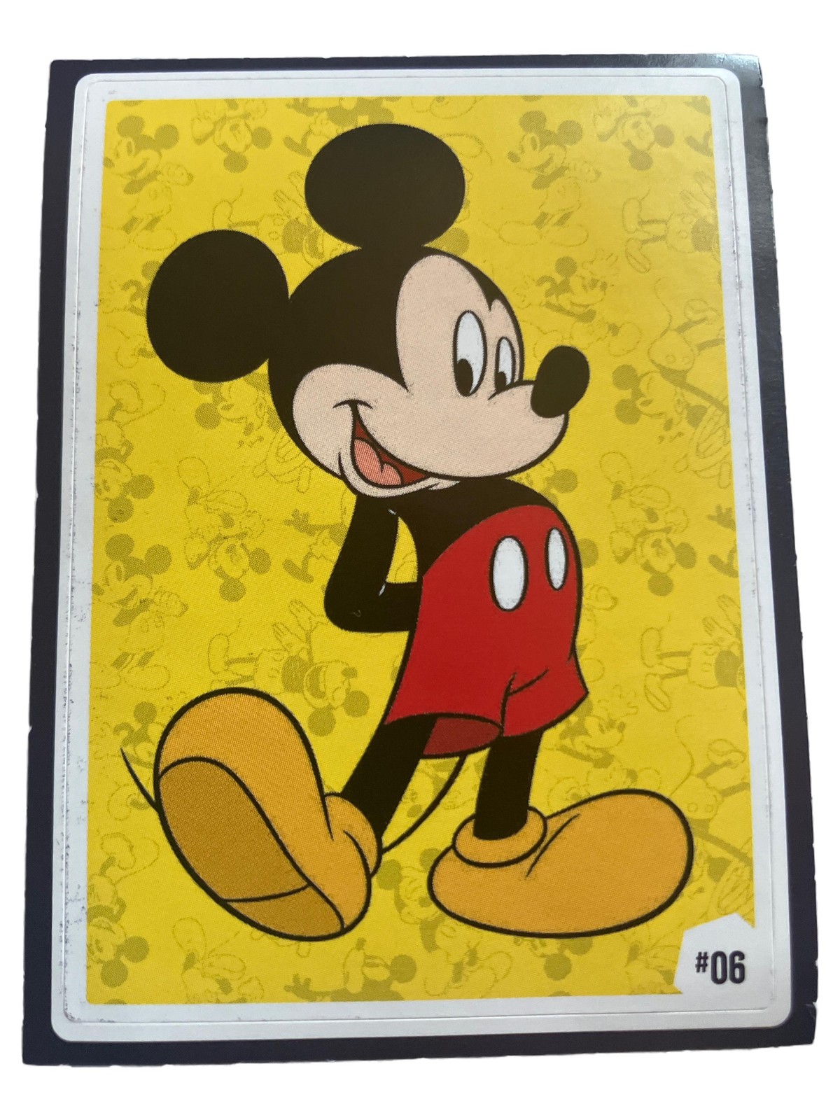Disney Topolino Carta Collezionabile #06 Gialla Bambini