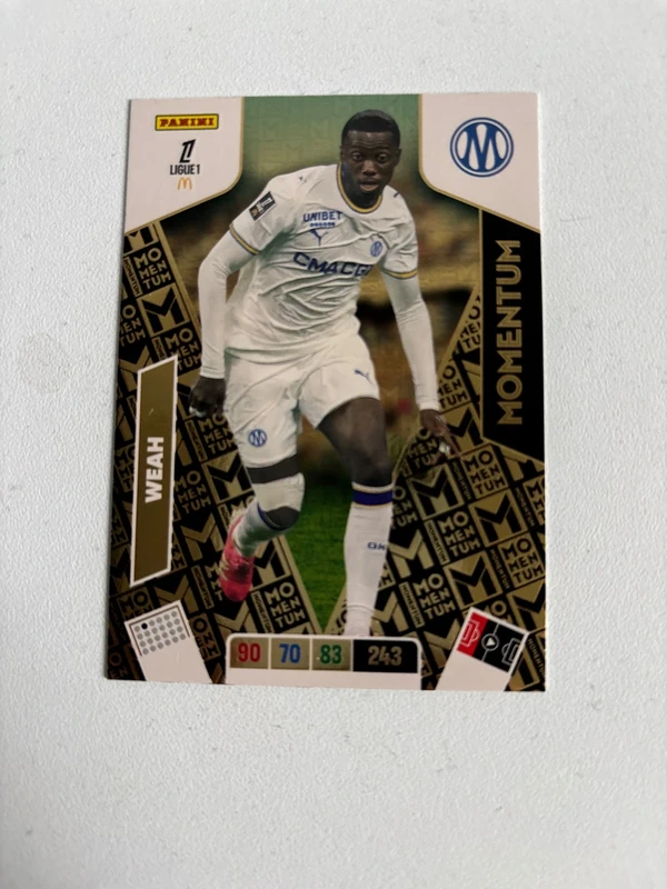 Carte Panini adrenalyn xl Ligue 1 2026/2027 Weah Momentum