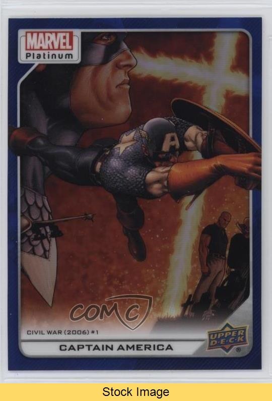 2023 Marvel Platinum High Series Blue Rainbow Capitan America #171 LEGGI 11qd