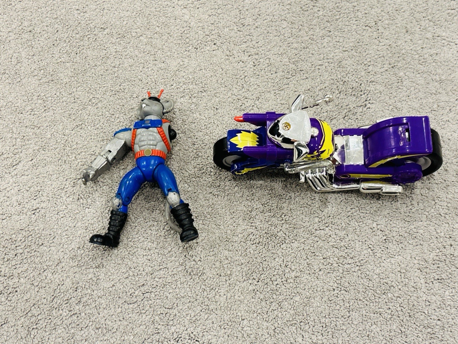 Biker Mice Modo and CHOPPER 1993 Original Galoob Motorcycle Bike For Parts