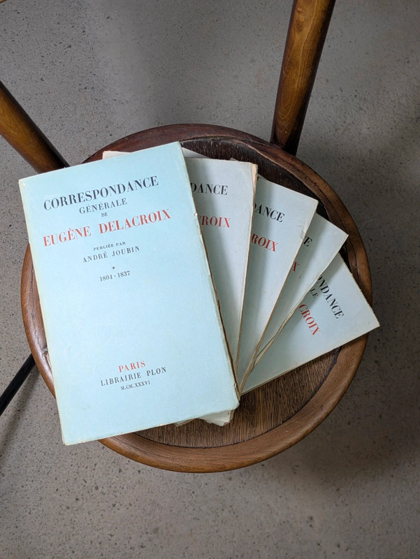 5 Volumes Correspondance Generale Eugene Delacroix André Joubin