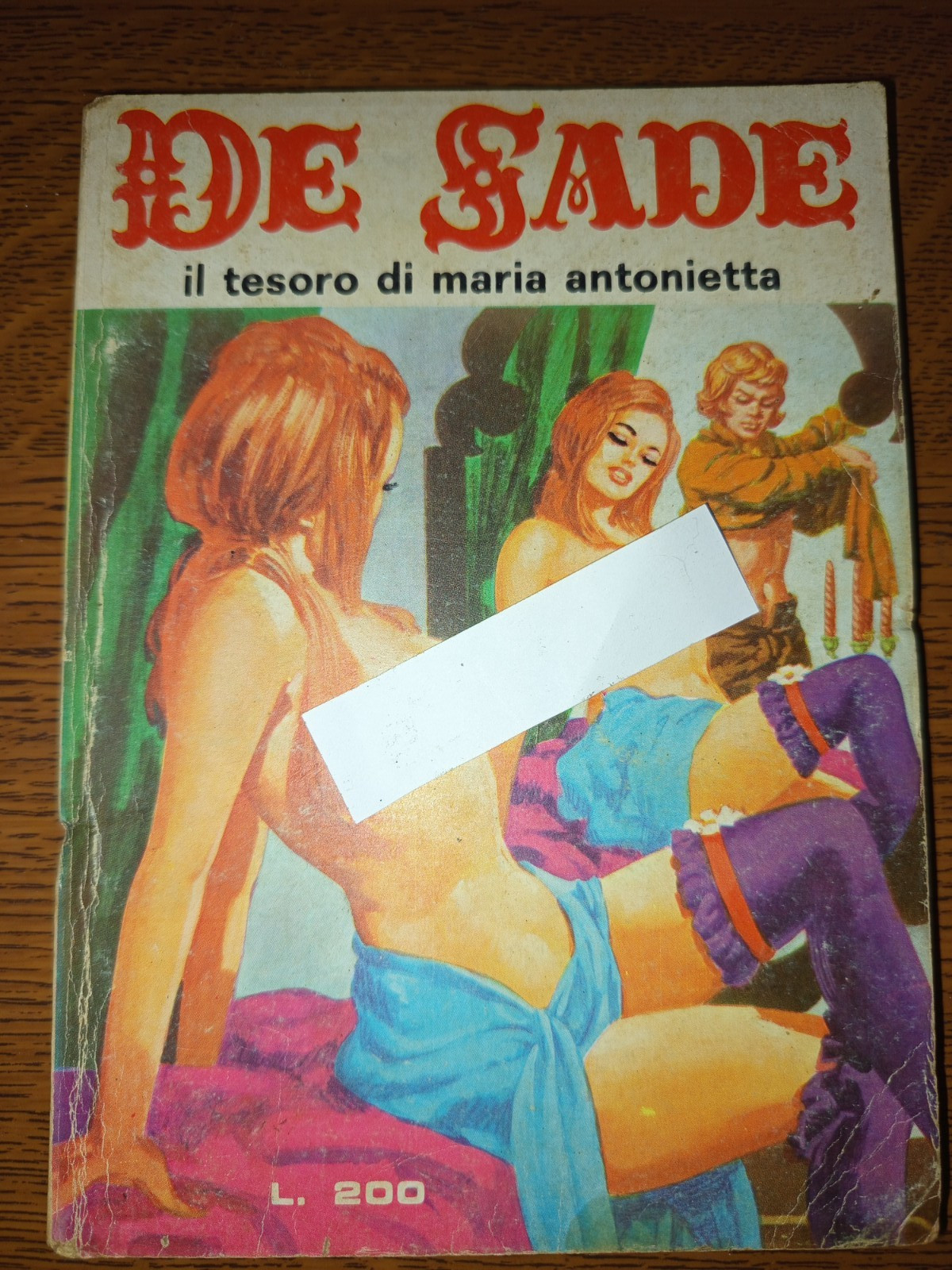 de sade n 24  ''  il  tesoro di maria antonietta '' -  1972