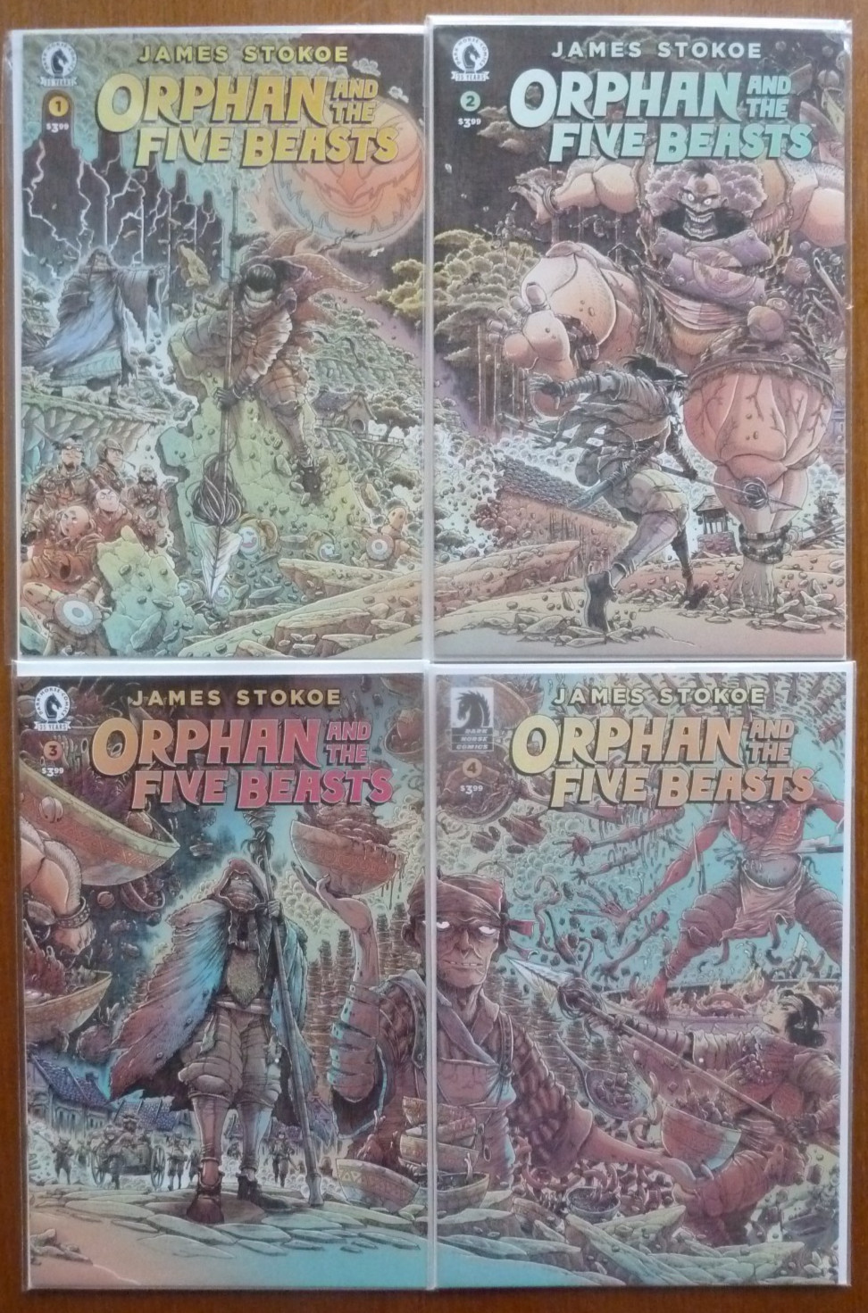 ORPHAN AND THE FIVE BEASTS #1-4 SET--JAMES STOKOE-DARK HORSE 2021 1ST PRINT-2,3
