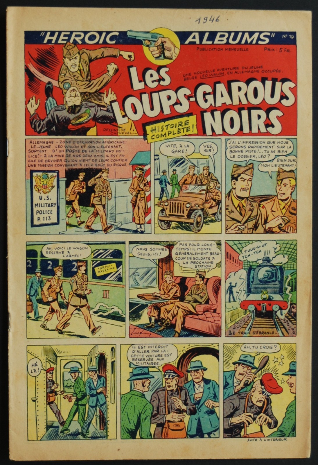 Héroïc-Albums 2ème année 1946 n°10 - Les loups-garous noirs - Cheneval - TTBE+