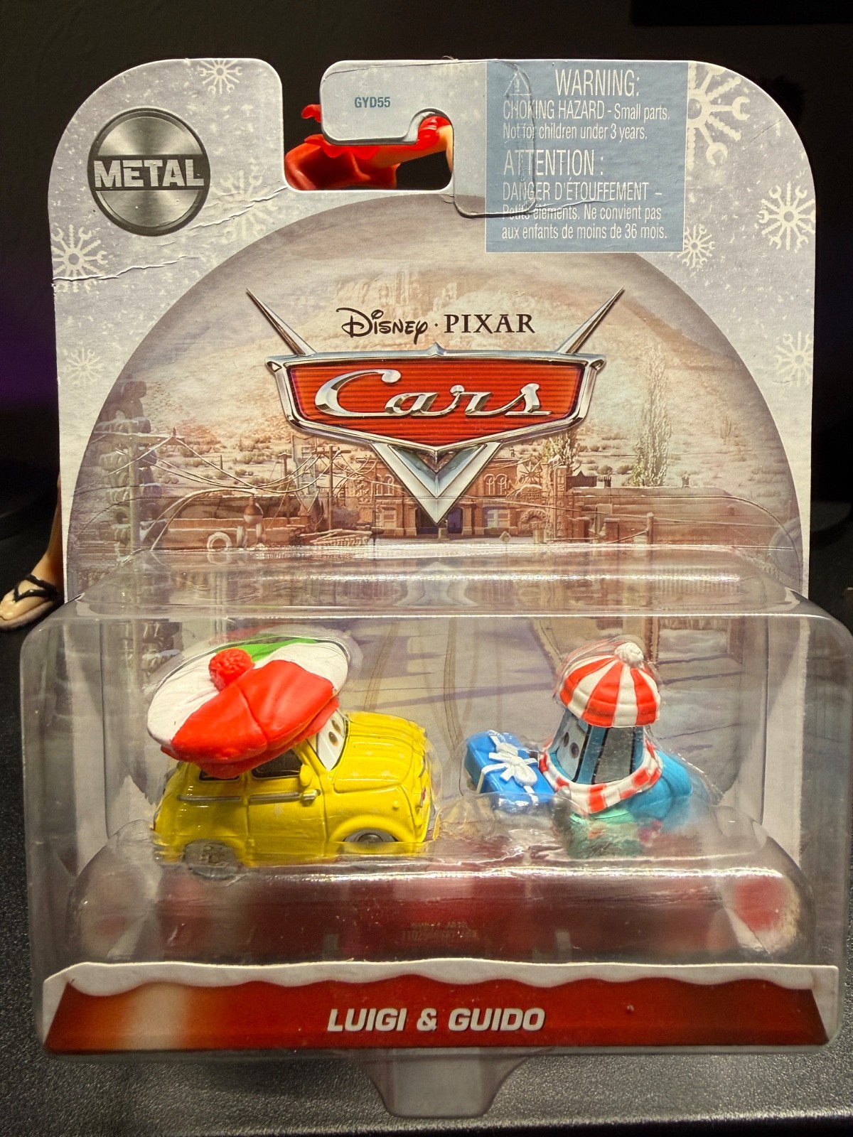 Disney Pixar Christmas Cars - Luigi & Guido - 1:55 Diecast - Brand New