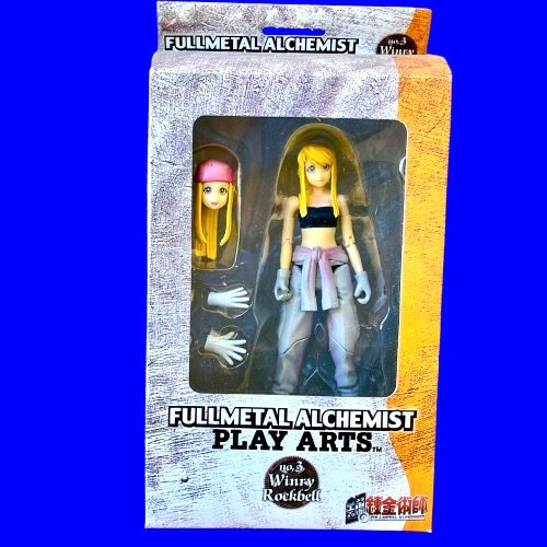 Play Arts Fullmetal Alchemist Action Figure n. #3 Winry Rockbell Nuovo