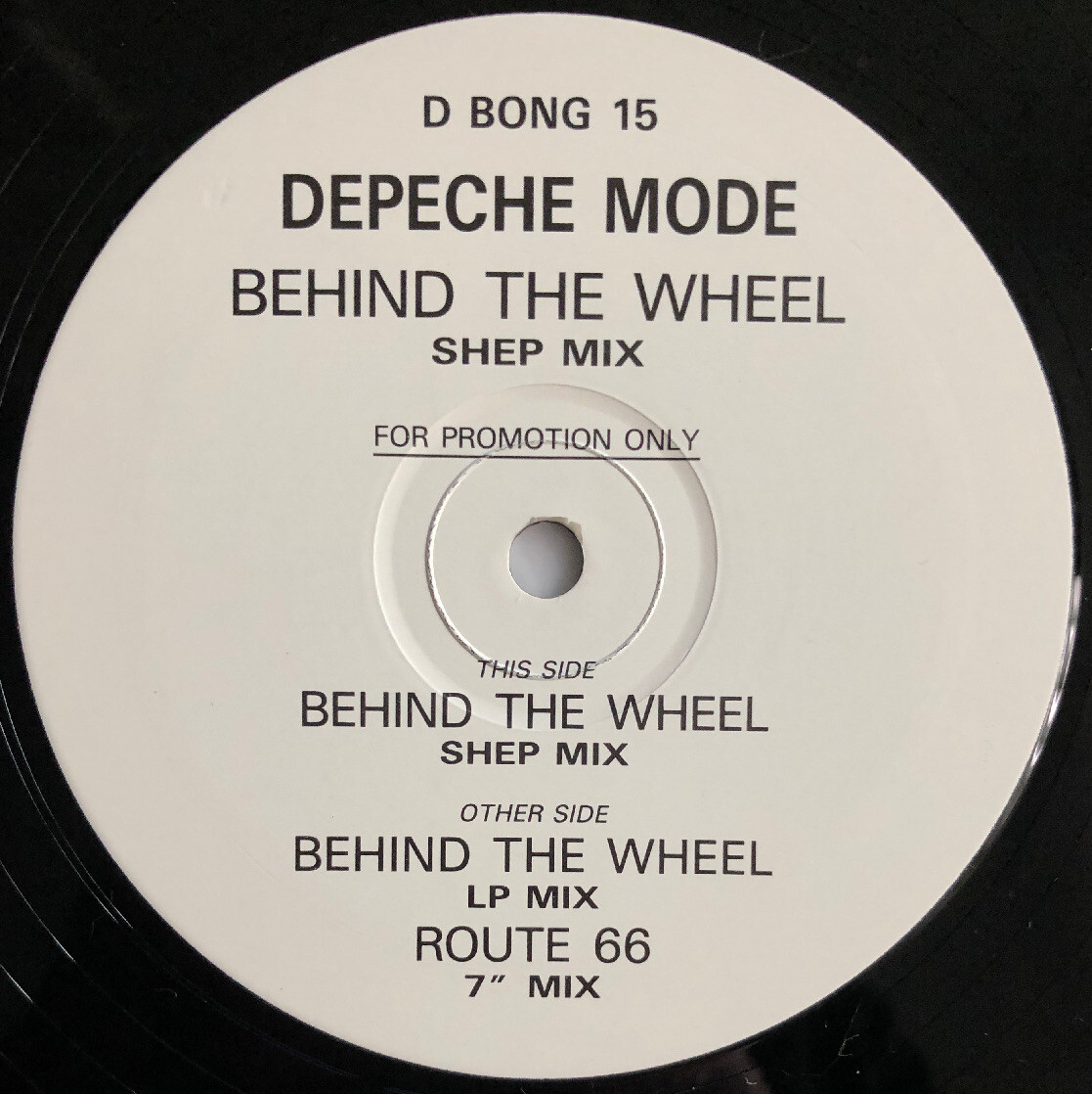 DEPECHE MODE -Behind The Wheel- Rare UK 12" Promo - D BONG 15 (Vinyl Record)