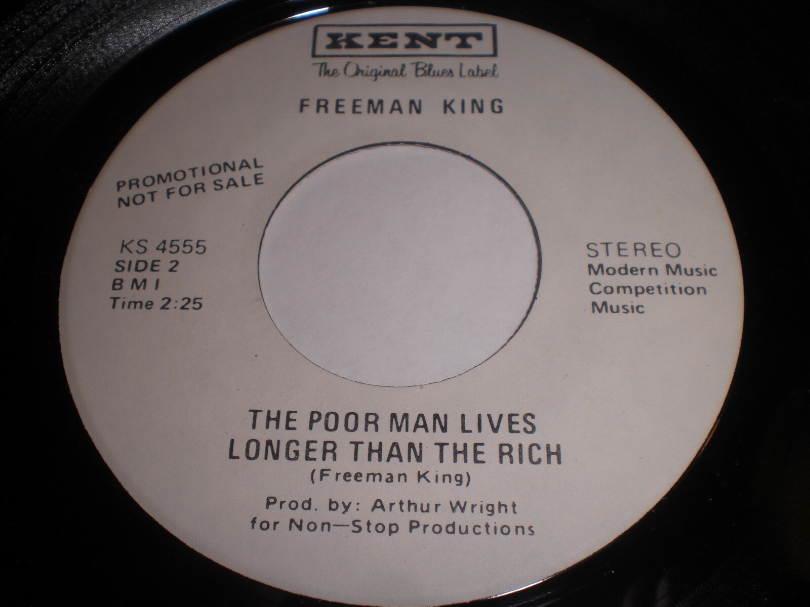 Freeman King - The Poor Man Lives Longer Than The Rich / Georgia Woman 45