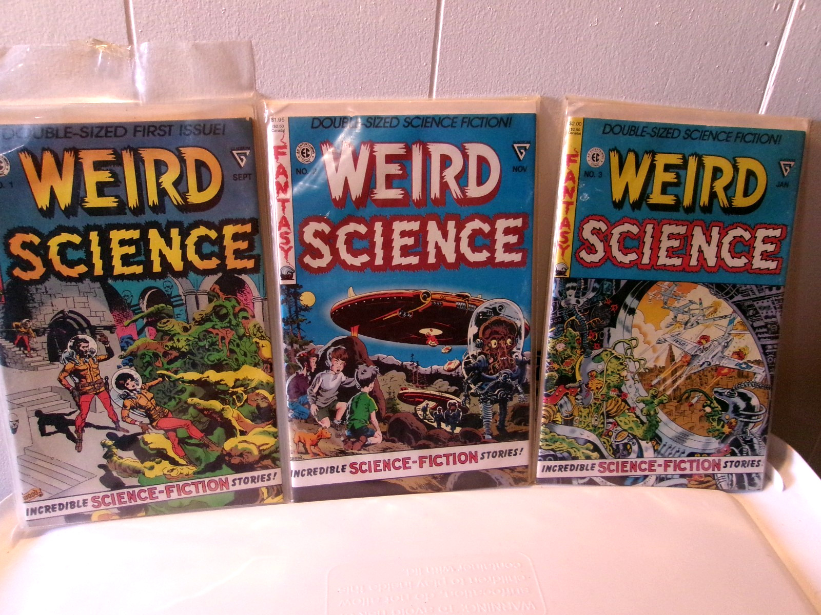 EC Comics Weird Science doppia dimensione, #1,2,3 quasi nuovo ristampe 1990