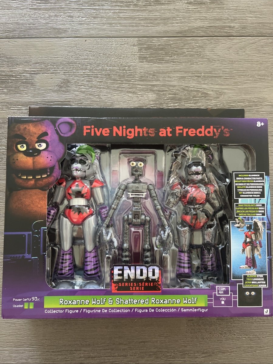 FNAF Endo Series Wave 3 ROXANNE WOLF & Shattered Figure Bersaglio Escluso NUOVO