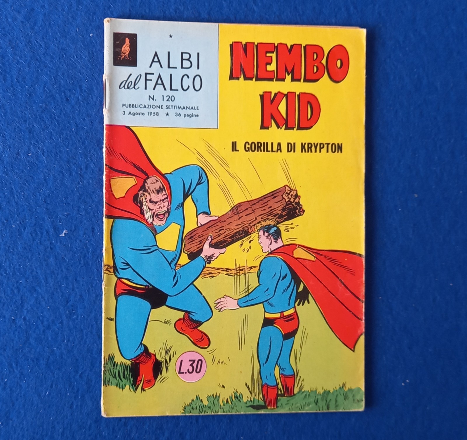 SUPERMAN NEMBO KID 120 - Del 1958 - OTTIMO. Albi Del Falco. Leggi des